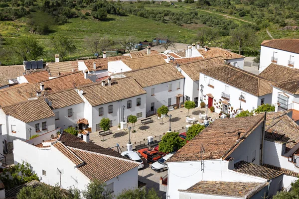 Panoramic View Village Zahara Sierra Cadiz Andalusia Spain Route Pueblos — Stock Photo, Image