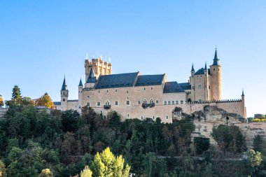 İspanya, Castilla y Leon 'daki Segovia' nın Alcazar 'ı