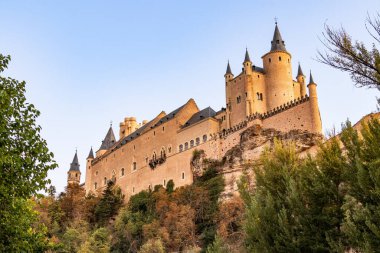 İspanya, Castilla y Leon 'daki Segovia' nın Alcazar 'ı