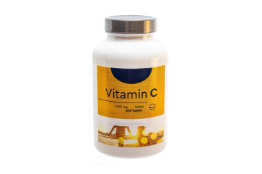 Bottle of pills of Vitamin C 1.000 mg ( 1g )