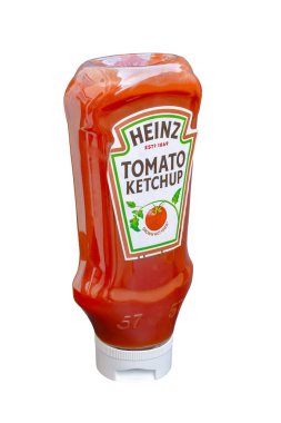 Huelva, İspanya - 25 Eylül 2022 Heinz Tomato Ketçap, H. J. Heinz tarafından üretilen ketçap markasıdır..