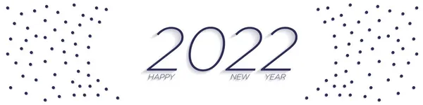 Vector Wish Happy New Year 2022 White Background — Stock Photo, Image