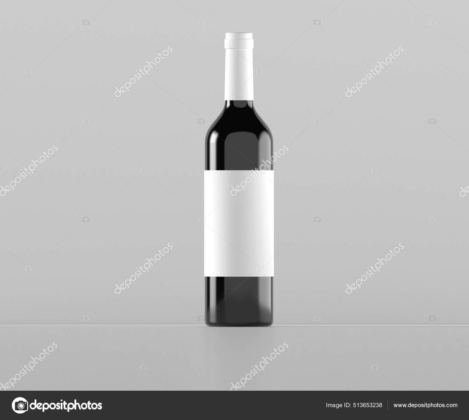 Red Wine Bottle Label Rendering Stock Photo by ©jackreznor 513653238