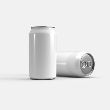 Bira, kola, soda ya da enerji içeceği boş şablon oluşturabilir. 3B Hazırlama
