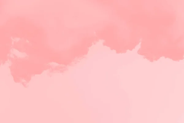 Abstraktní Korálově Růžová Měkká Barva Oblohy Pozadí Rozmazané Mraky Kopírovat — Stock fotografie
