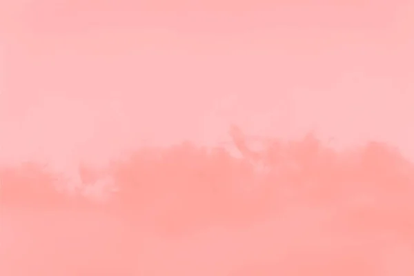 Astratto corallo colore morbido cielo sfondo con nuvole, spazio copia — Foto Stock