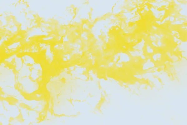 Fundo Amarelo Branco Vívido Respingo Tinta Fundo Abstrato Espaço Cópia — Fotografia de Stock