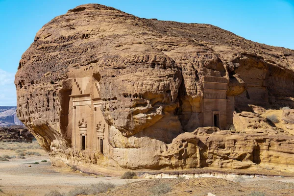 Famous Burial Chambers Hegra Ula Saudi Arabia — Stockfoto