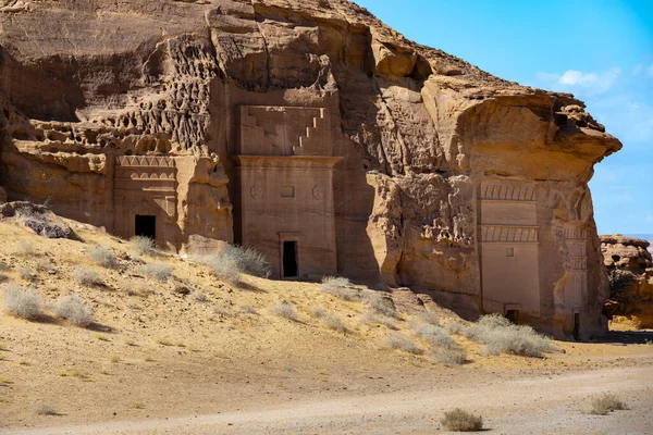 Famous Burial Chambers Hegra Ula Saudi Arabia — Foto de Stock