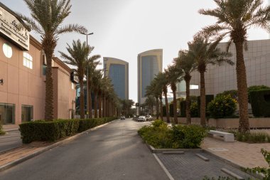 Riyad, Suudi Arabistan, 1 Nisan 2022: Riyad, Olaya Caddesi sokak fotoğrafı