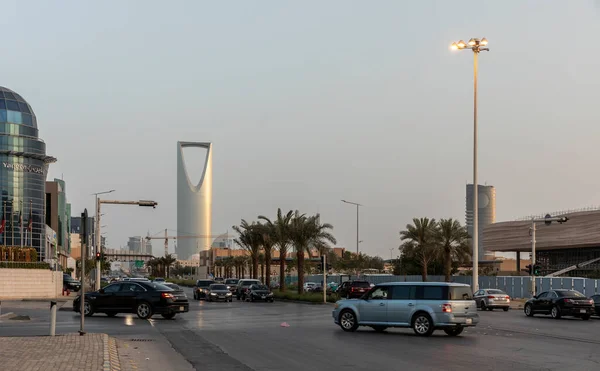 2022年4月1日 沙特阿拉伯利雅得 利雅得Olaya街的街道图片 — 图库照片