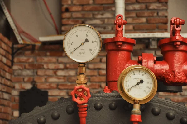 Antique Water Manometer Pressure — Stock Photo, Image