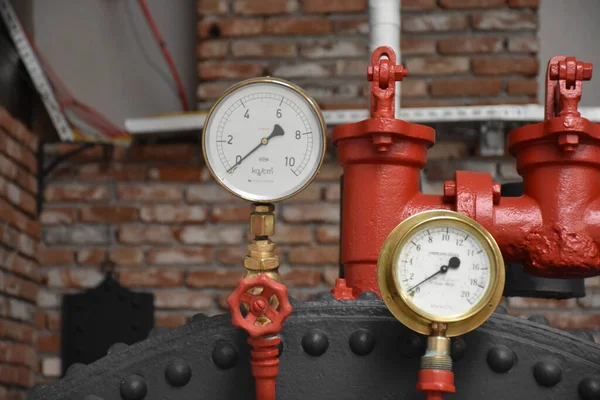 Vintage Water Manometer Pressure — Stock Photo, Image