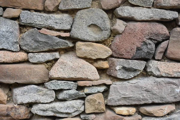 Köy Duvarları Eski Duvarlardan Yapılma — Stok fotoğraf