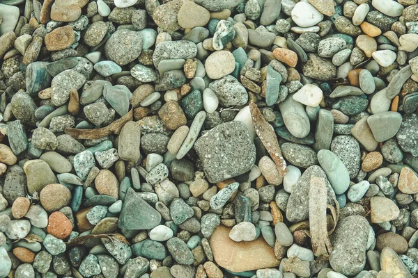 Bunte Steinmauer Hintergrund Strand — Stockfoto
