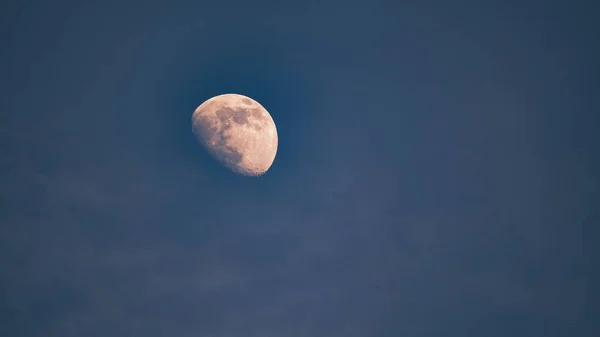 Full Moon Passing Sky Time Lapse — Stock Photo, Image