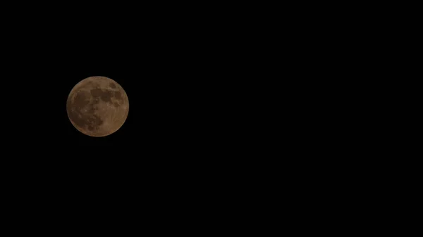 Fullmåne Passerar Över Himlen Tiden Går — Stockfoto