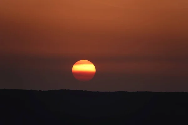 Ηλιοβασίλεμα Και Πορτοκαλί Ανατολή Πάνω Από Βουνά Timelapse Της Δύσης — Φωτογραφία Αρχείου