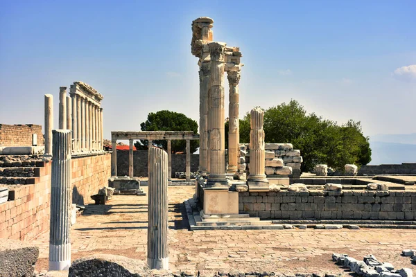 Pergamon Türkiye Antik Yunan Roma Döneminden Kalma Iyi Korunmuş Bir — Stok fotoğraf