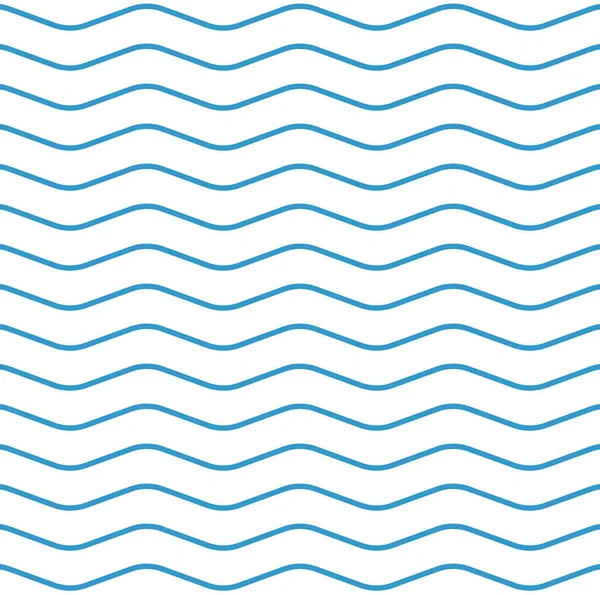 Blauwe Zigzag Golvende Lijnen Een Witte Achtergrond Illustratie Naadloos Patroon — Stockfoto
