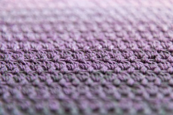 Soft Focus Selective Focus Crochet Product Multicolored Threads Handmade Backdrop — Stockfoto