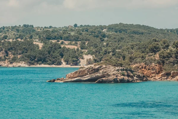 Острів Березі Скелястому Районі Каталонії Іспанія — стокове фото