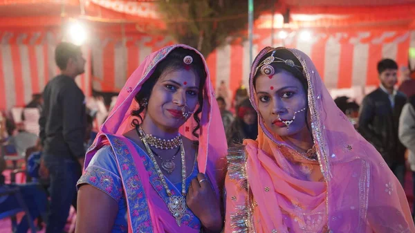 Novembre 2021 Reengus Rajasthan Inde Jeunes Belles Femmes Indiennes Regardant — Photo