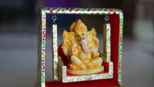 Lord Ganesha Sculpture Ganesha Festival 2022 — Vídeos de Stock