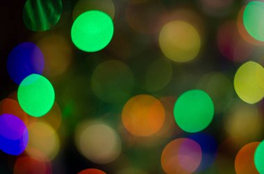 Bulanık arkaplanda güzel renkli bokeh 