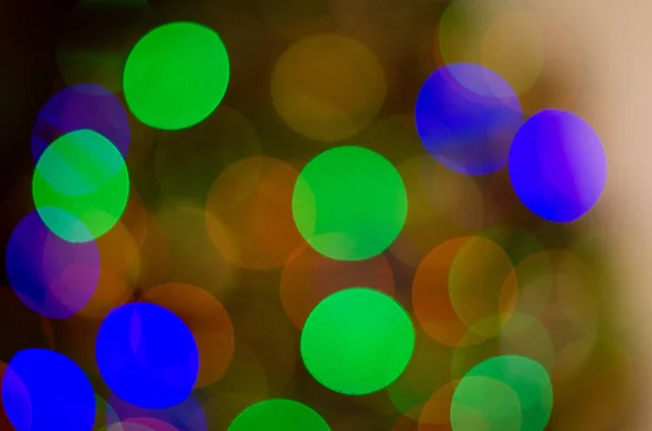 Schöne Farbige Bokeh Auf Verschwommenem Hintergrund — Stockfoto