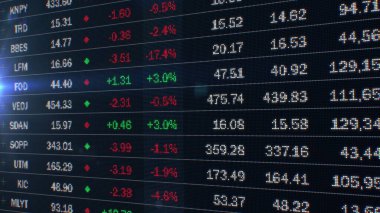 Borsa Borsaları Cilt Liderleri Dijital Tablo arayüzü arkaplanı