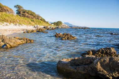 Sunset on the coastline of Maratea, Basilicata, italy