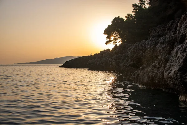 Sunset Coastline Maratea Basilicata Italy — Stockfoto