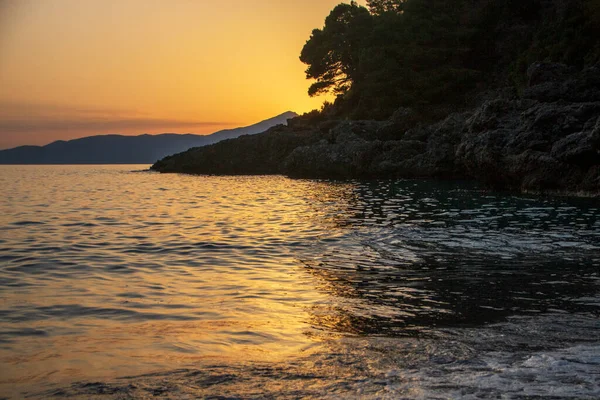 Sunset Coastline Maratea Basilicata Italy — Stockfoto