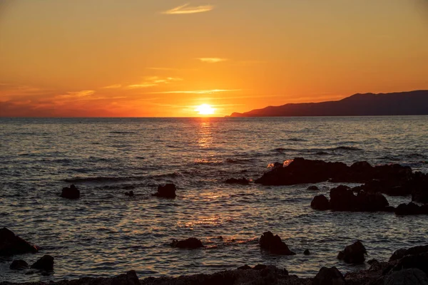 Sunset Coastline Maratea Basilicata Italy — Stock Photo, Image