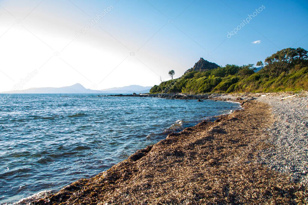 Sunset on the coastline of Maratea, Basilicata, italy