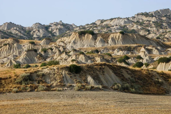 Calanchi Lucani Táj Olaszország Basilicata Régiójában — Stock Fotó