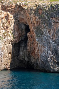 the caves of Salento coast at Santa Maria di Leuca, Apulia regio