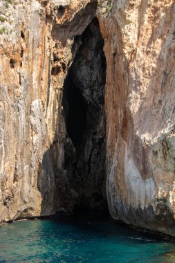the caves of Salento coast at Santa Maria di Leuca, Apulia regio