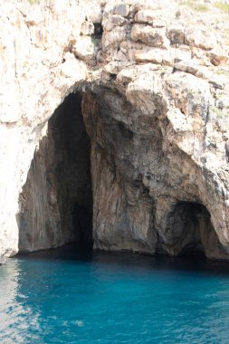 the caves of Salento coast at Santa Maria di Leuca, Apulia regio