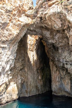 the caves of Salento coast at Santa Maria di Leuca, Apulia regio