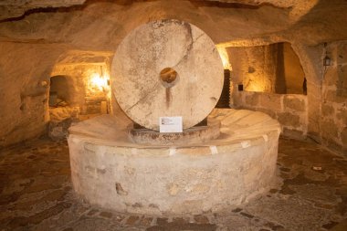 subterranean olive oil press in Gallipoli