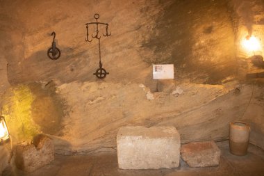 subterranean olive oil press in Gallipoli