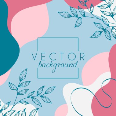 Soyut arkaplan. Modern tasarım şablonu asgari düzeyde. Güzellik sunumu için şık bir kılıf, markalaşma tasarımı. Vektör illüstrasyonu