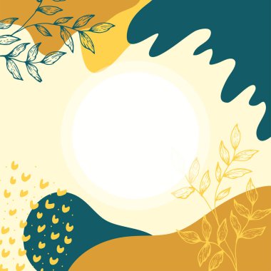 Soyut arkaplan. Modern tasarım şablonu asgari düzeyde. Güzellik sunumu için şık bir kılıf, markalaşma tasarımı. Vektör illüstrasyonu