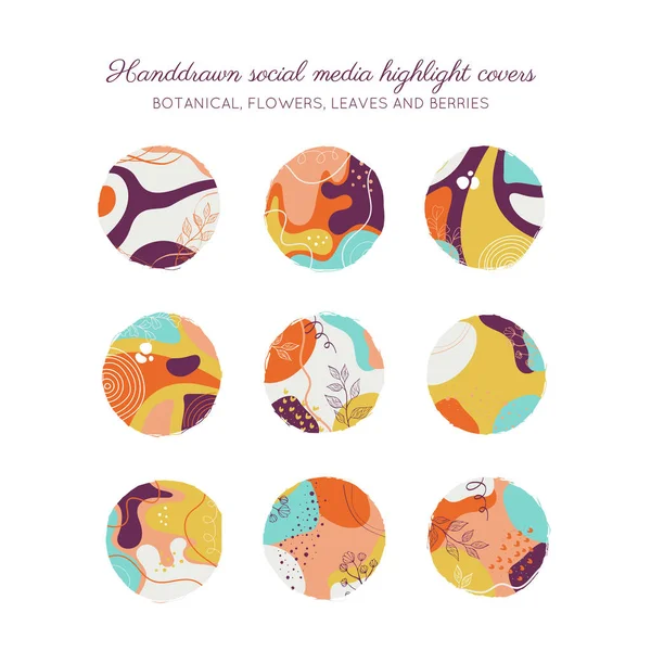 Highlights Stories Covers Highlights Icons Social Network Highlight Stories Icons Stockillustration