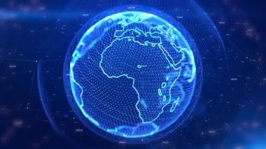 4K Döngü Arkaplan Teknolojisi Ağ Veri Bağlantısı, Dijital Ağ