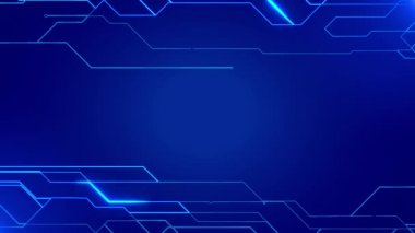 4K 3D Fütürist Ana Kart Devresi Grafik Canlandırma Arkaplanı.