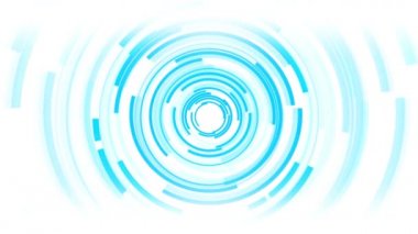 Dönen beyaz endüstriyel dişlilerin 4K dijital animasyonu