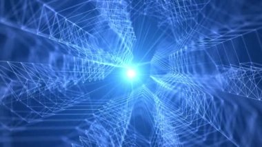 Molekül teknolojisi çokgen şekilli bilim döngüsü arka planı